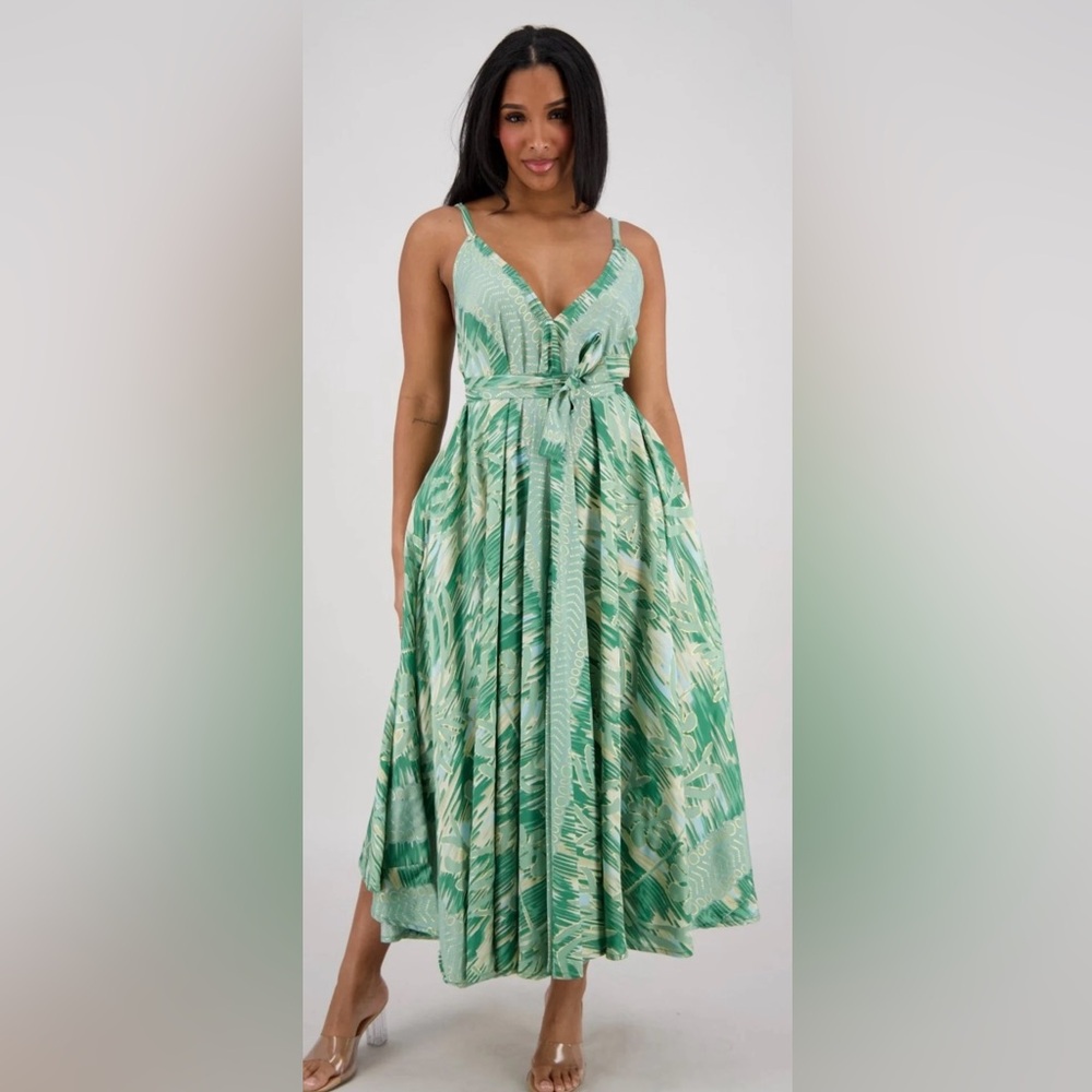 Womens Maxi Dress Pacific Rhythm Prints Brand New One Size